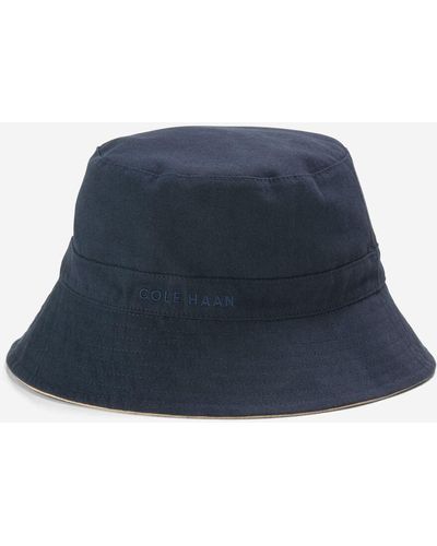 Cole Haan Reversible Solid Bucket Hat - Blue