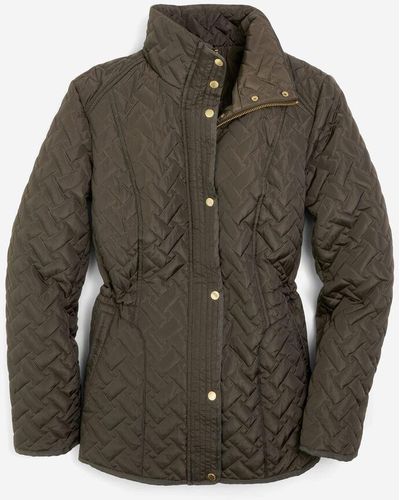 Cole Haan Women's Signature Quilted Classic Jacket - Green