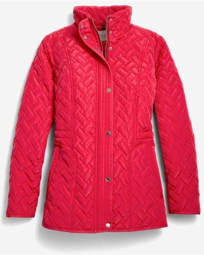 Cole Haan Women's Signature Quilted Classic Jacket - Red