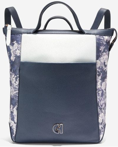 Cole Haan Grand Ambition Small Convertible Luxe Backpack - Blue