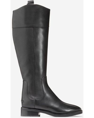 Cole Haan Women's Hampshire Riding Boot - Black