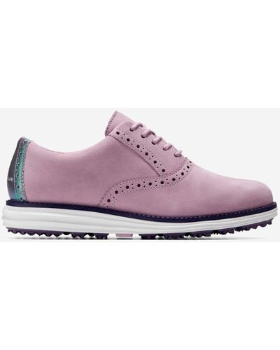 Cole Haan Women's Øriginalgrand Waterproof Shortwing Golf Shoes - Purple