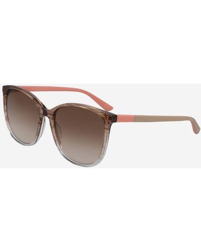 Cole Haan Rectangle Flex Horn-rimmed Sunglasses - Brown