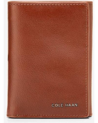 Cole Haan Boxshine Trifold Wallet - Brown