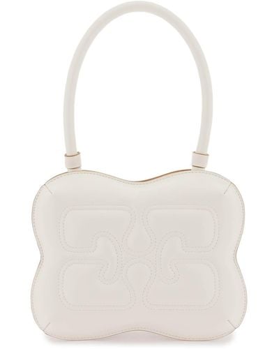 Ganni Butterfly Handbag - White