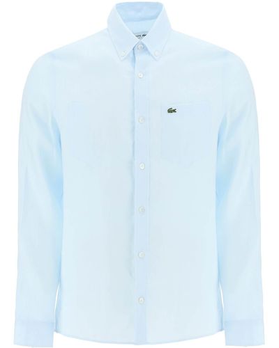 Lacoste Light Linen Shirt - Blue