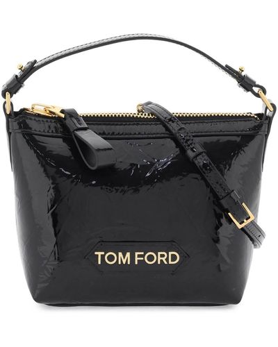 Tom Ford Patent Leather Handbag - Black