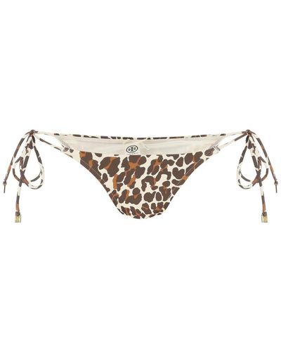 Tory Burch Leopard Print Bikini Bottom - Multicolour