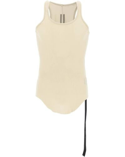 Rick Owens Drkshdw Cotton Jersey Tank Top For - White