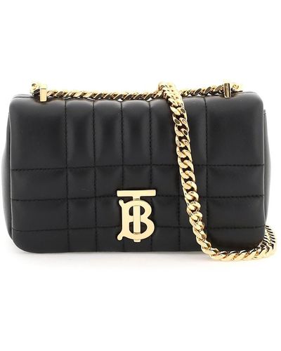 Burberry Quilted Leather Lola Mini Bag - Black