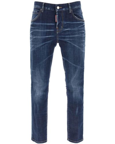 DSquared² Dark Clean Wash Cool Girl Jeans - Blue