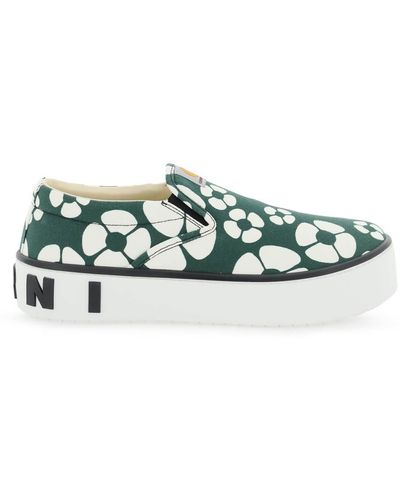 Marni Paw Slip On Shoes - Green