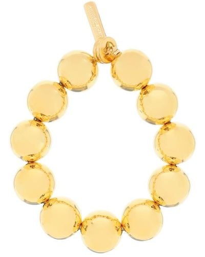 Timeless Pearly Bracelet With Balls - Metallic