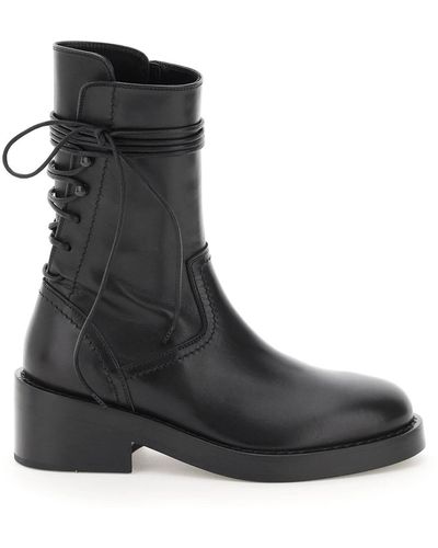Ann Demeulemeester Henrica Leather Boots - Black
