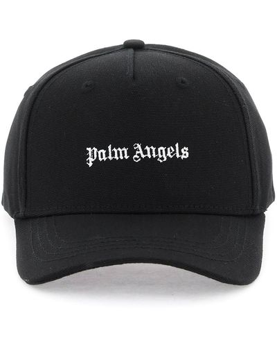 Palm Angels Cappello baseball con ricamo - Nero