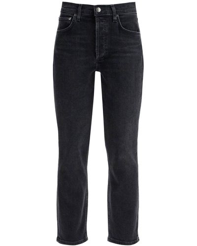 Agolde Cropped Riley Jeans By - Blue