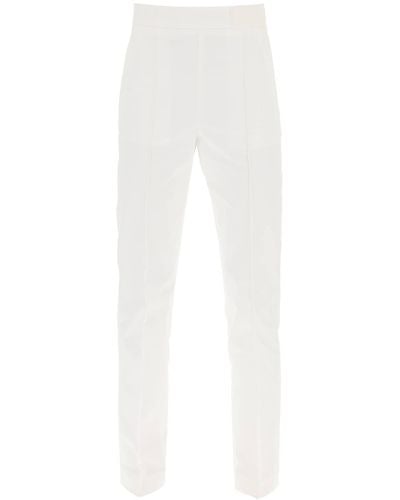 Moncler Cotton Cigarette Trousers - White
