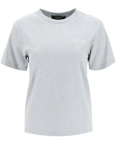 MCM Essential Logo T-Shirt - Grey