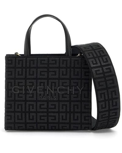 Givenchy Mini G Tote Bag With Embroid - Black