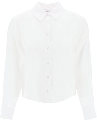 MVP WARDROBE St Raphael Linen Shirt For - White