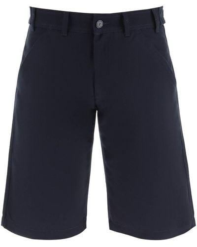 Raf Simons Pantaloncini di tela di cotone - Blu