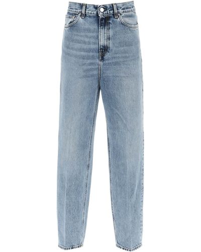 Totême JEANS AFFUSOLATI IN DENIM ORGANICO - Blu