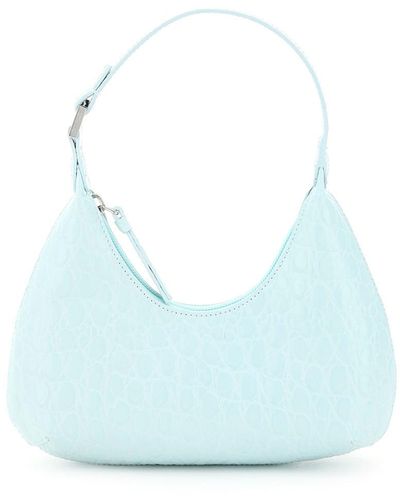 BY FAR Amber Croco Leather Print Bag Os Leather - Blue