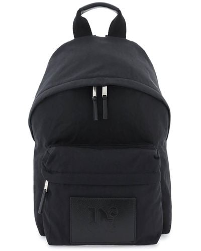 Palm Angels Backpack With Logo Patch - Black