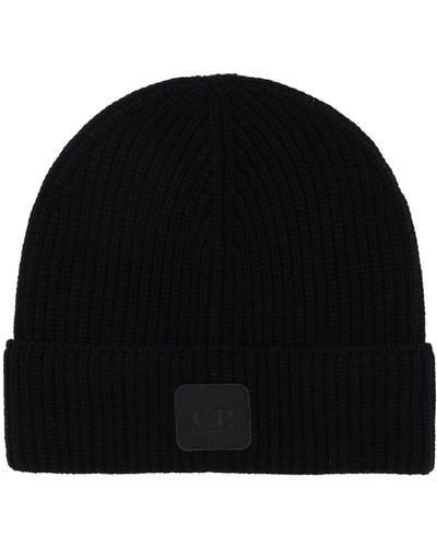 C.P. Company Metropolis Beanie Hat - Black