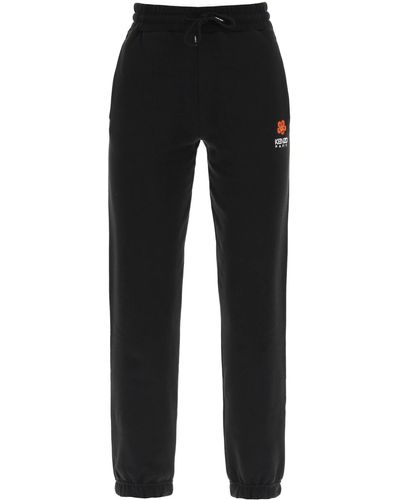 KENZO Sweatpants With Embroidery - Black