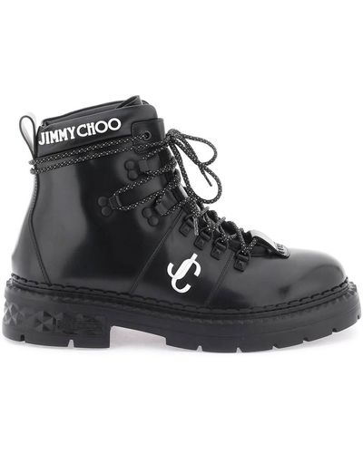 Jimmy Choo 'marlow' Hiking Boots - Black