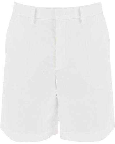 Valentino Garavani Cotton Poplin Bermuda Shorts For - White