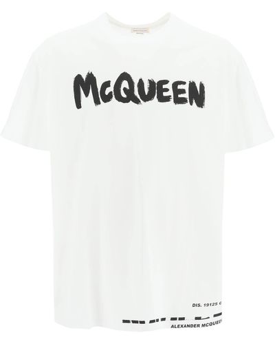 Alexander McQueen Graffiti Logo T-shirt - Multicolor