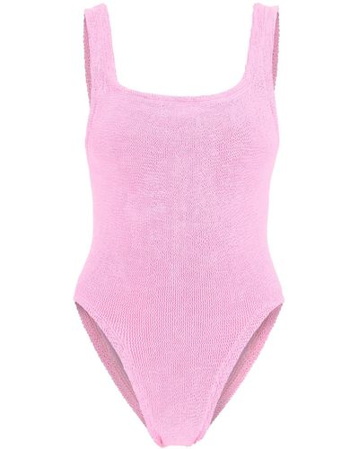 Hunza G Square Neck Swimsuit - Pink