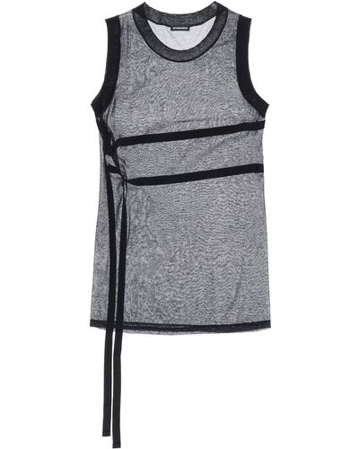 Ann Demeulemeester 'andries' Knitted Tank Top - Gray