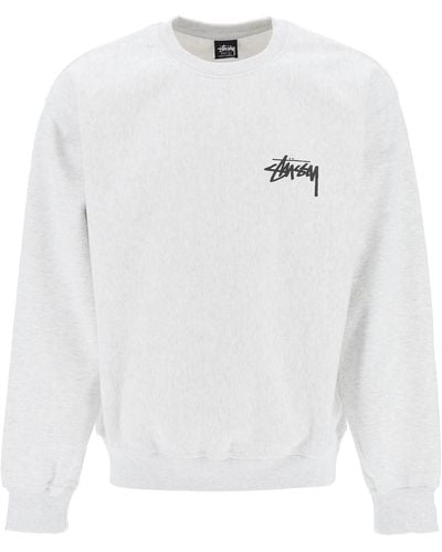 Stussy Sweatshirt With Back Logo Print - White