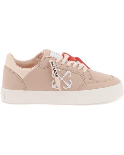 Off-White c/o Virgil Abloh Low Leather Vulcanized Sneakers For - Pink