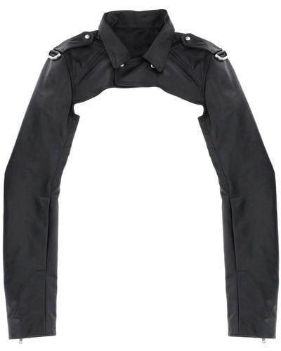 Rick Owens Biker-Style Bolero Jacket - Black