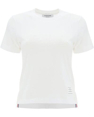 Thom Browne Lightweight T-Shirt With Sl - White