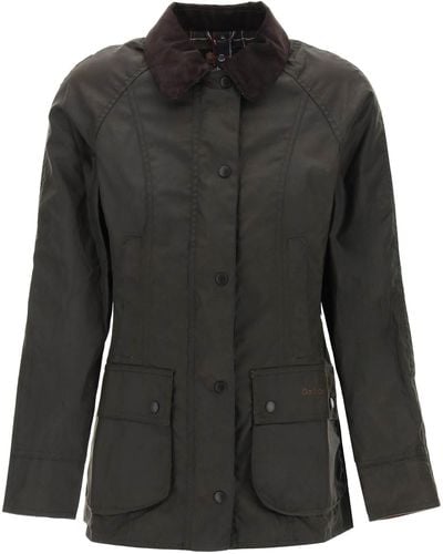 Barbour Beadnell Wax Jacket - Black