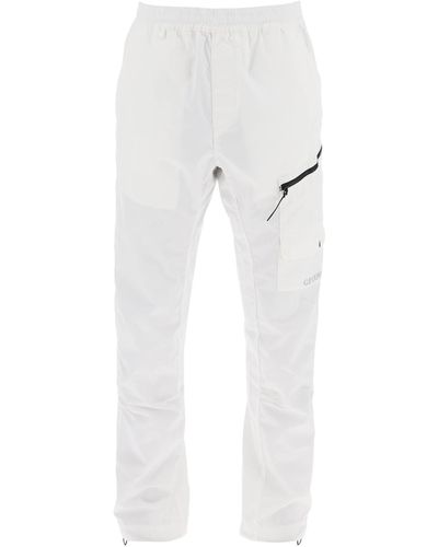 C.P. Company Ripstop Cargo Trousers In - White