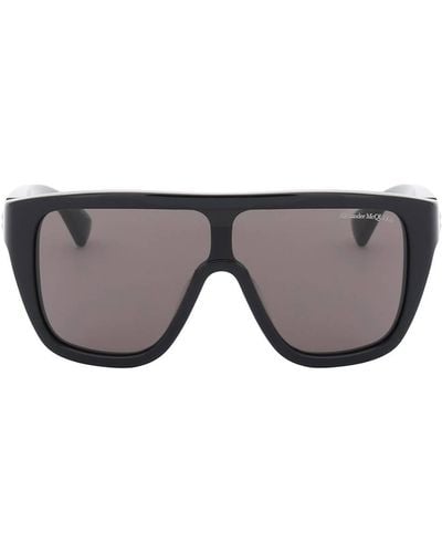 Alexander McQueen Floating Skull Mask Sunglasses - Gray