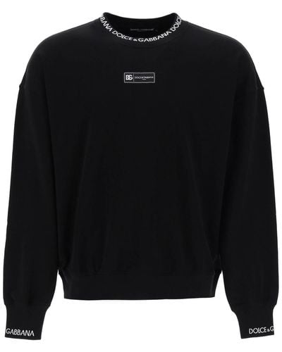 Dolce & Gabbana "Oversized Sweatshirt With - Black