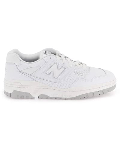 New Balance 550 sneakers bianche grigie - Bianco