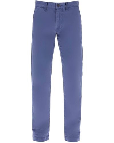 Polo Ralph Lauren Chino Trousers In Cotton - Blue