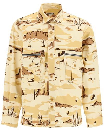 Phipps Printed Utility Jacket - Natural