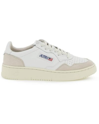 Autry Sneakers Medalist Low In Pelle - Bianco