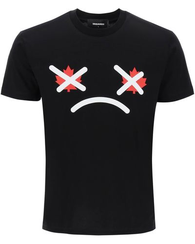 DSquared² T Shirt Stampata Cool Fit - Nero