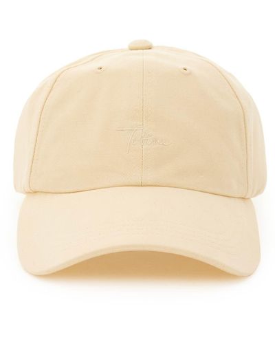 Totême Baseball Cap With Embroidery - Natural