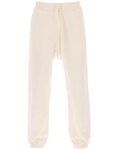 Jil Sander Cotton Drawstring Sweatpants - Natural